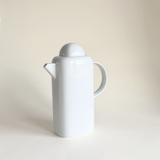 Mitterteich white porcelain coffee pot, 750 ml, post-modern dome lid, Pre-Loved Bavarian tableware