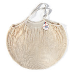 Filt 1860 XXL ecru cotton mesh net bag 70 x 70 cm with long handles, French market bag
