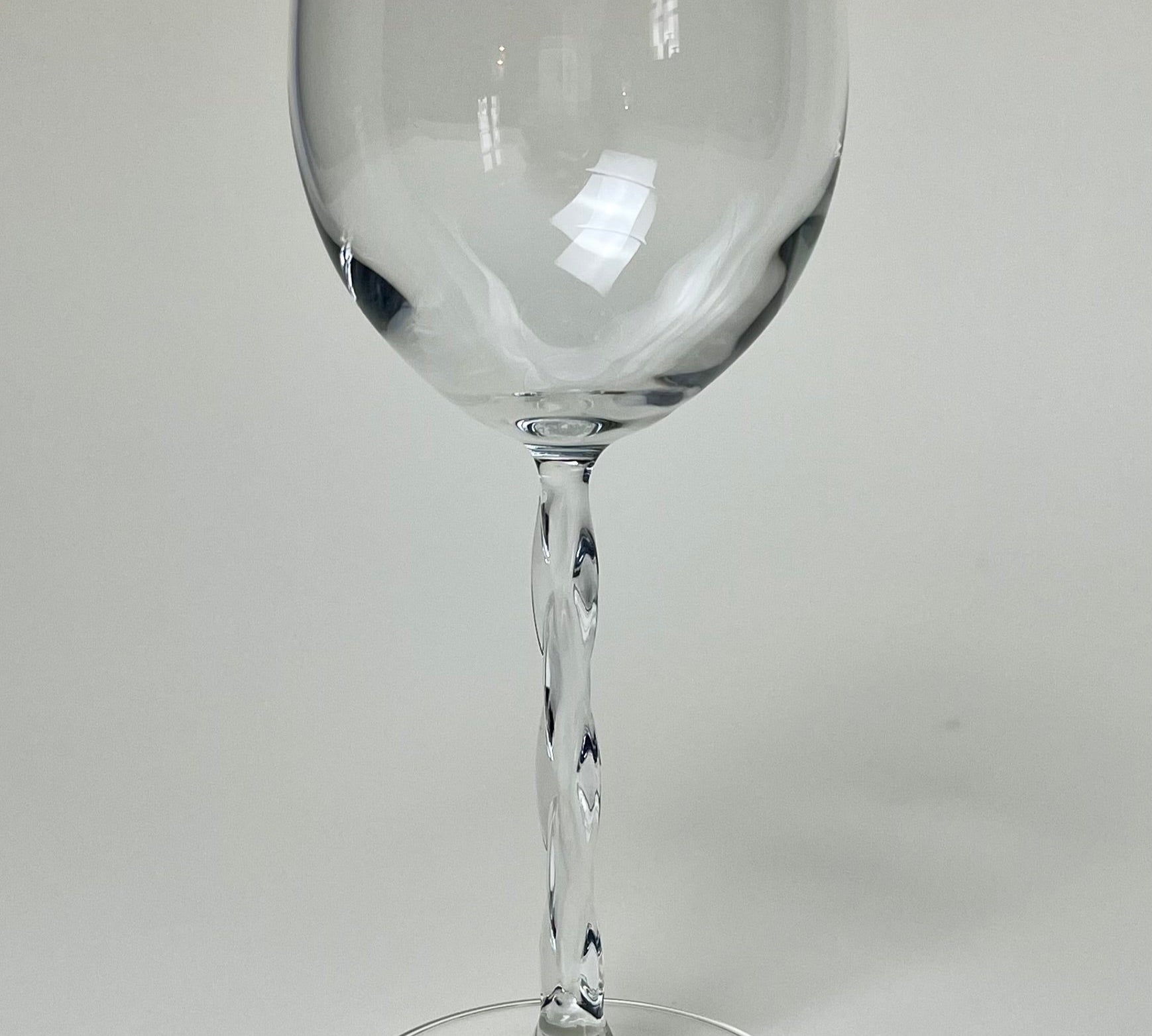 SET OF 2 I WINE GLASSES I Twisted stem - L'Officina General Store