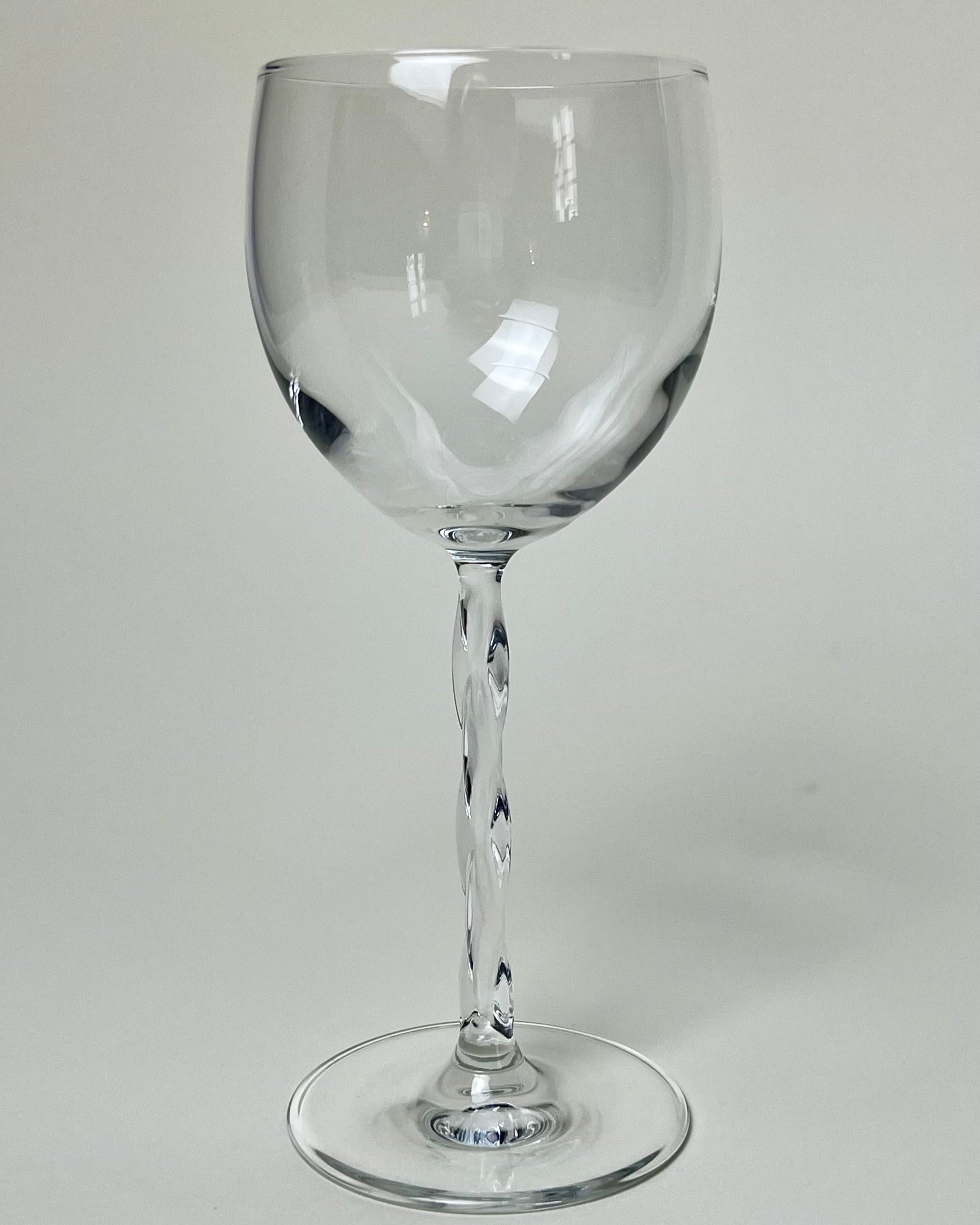 SET OF 2 I WINE GLASSES I Twisted stem - L'Officina General Store