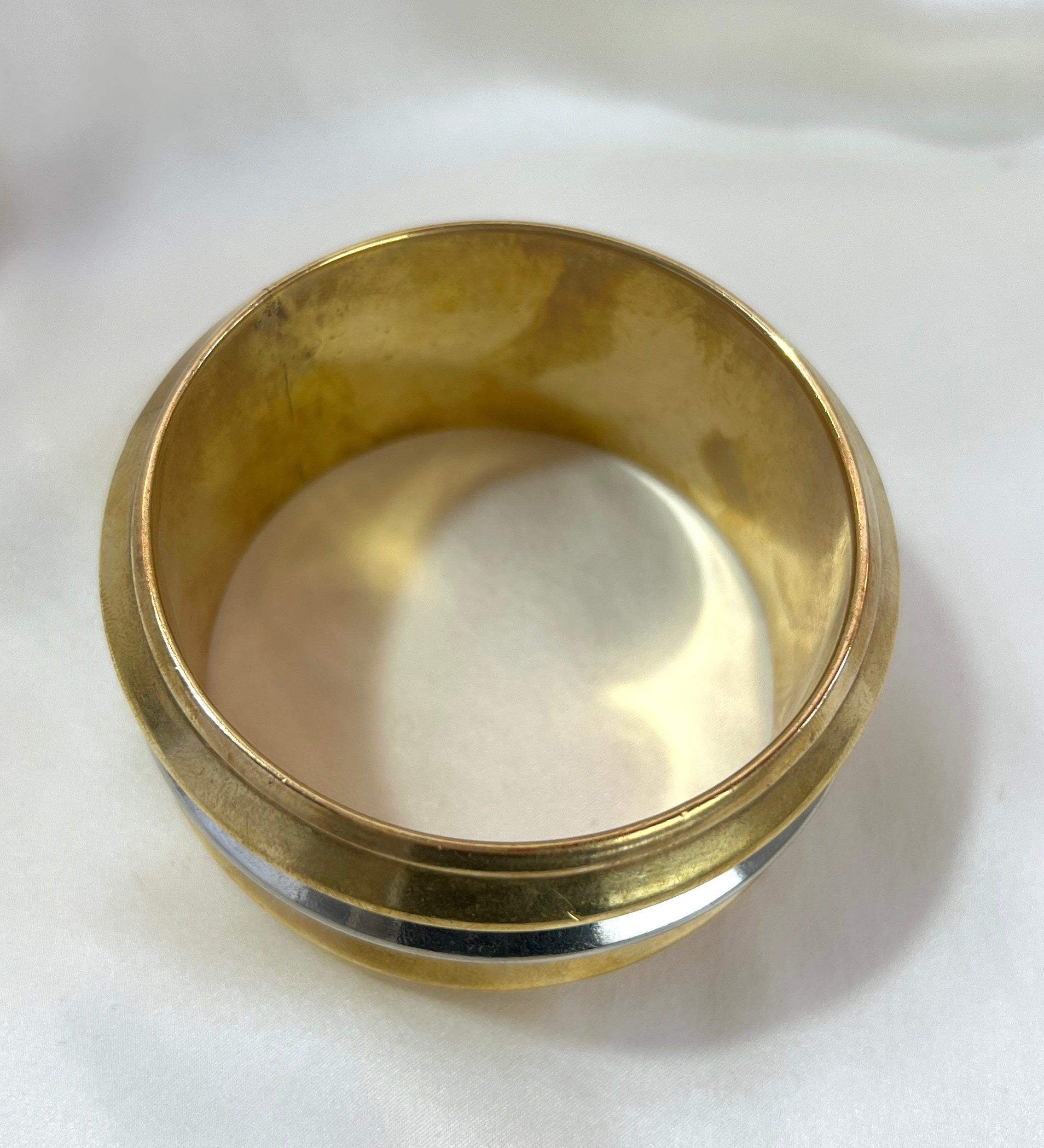 Monochrome and Brass Statement Bangle - L'Officina General Store