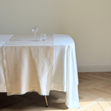 Fringed Linen Table Runner