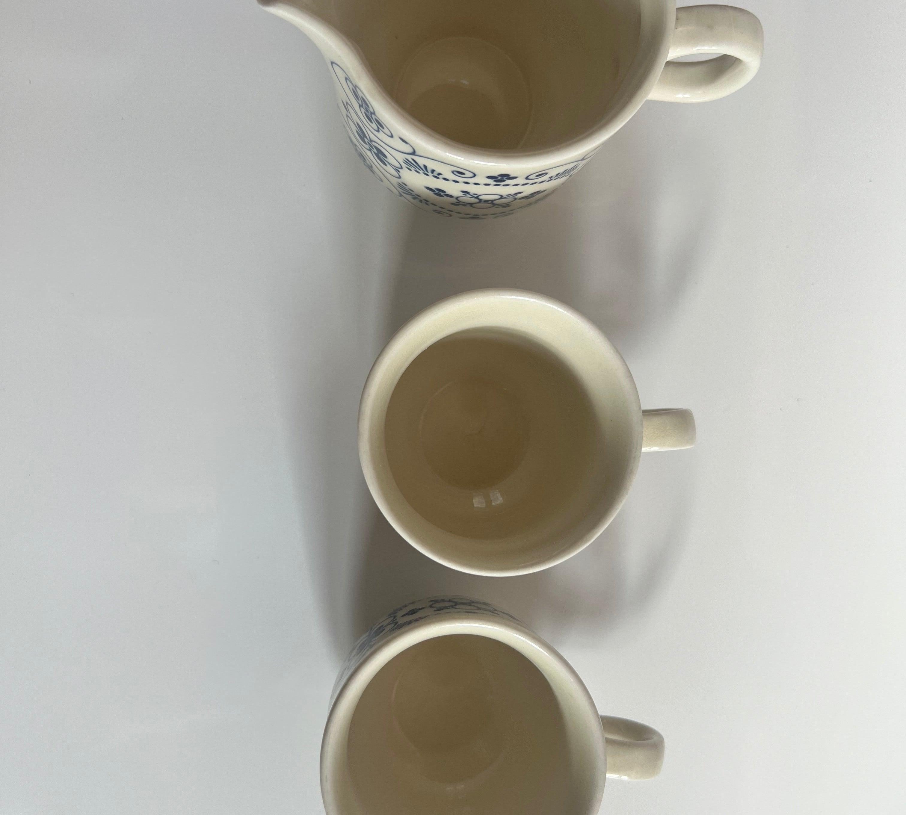 COLDITZ I ESPRESSO SET: 2 CUPS AND CREAMER - L'Officina General Store