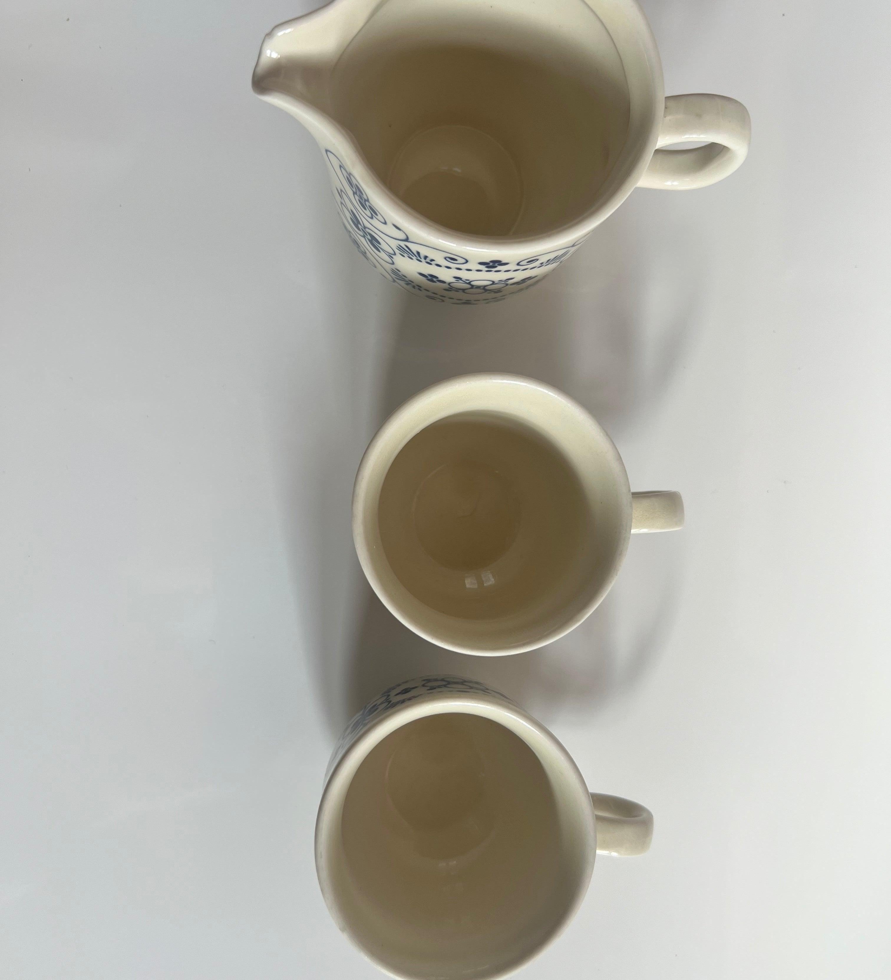 COLDITZ I ESPRESSO SET: 2 CUPS AND CREAMER - L'Officina General Store
