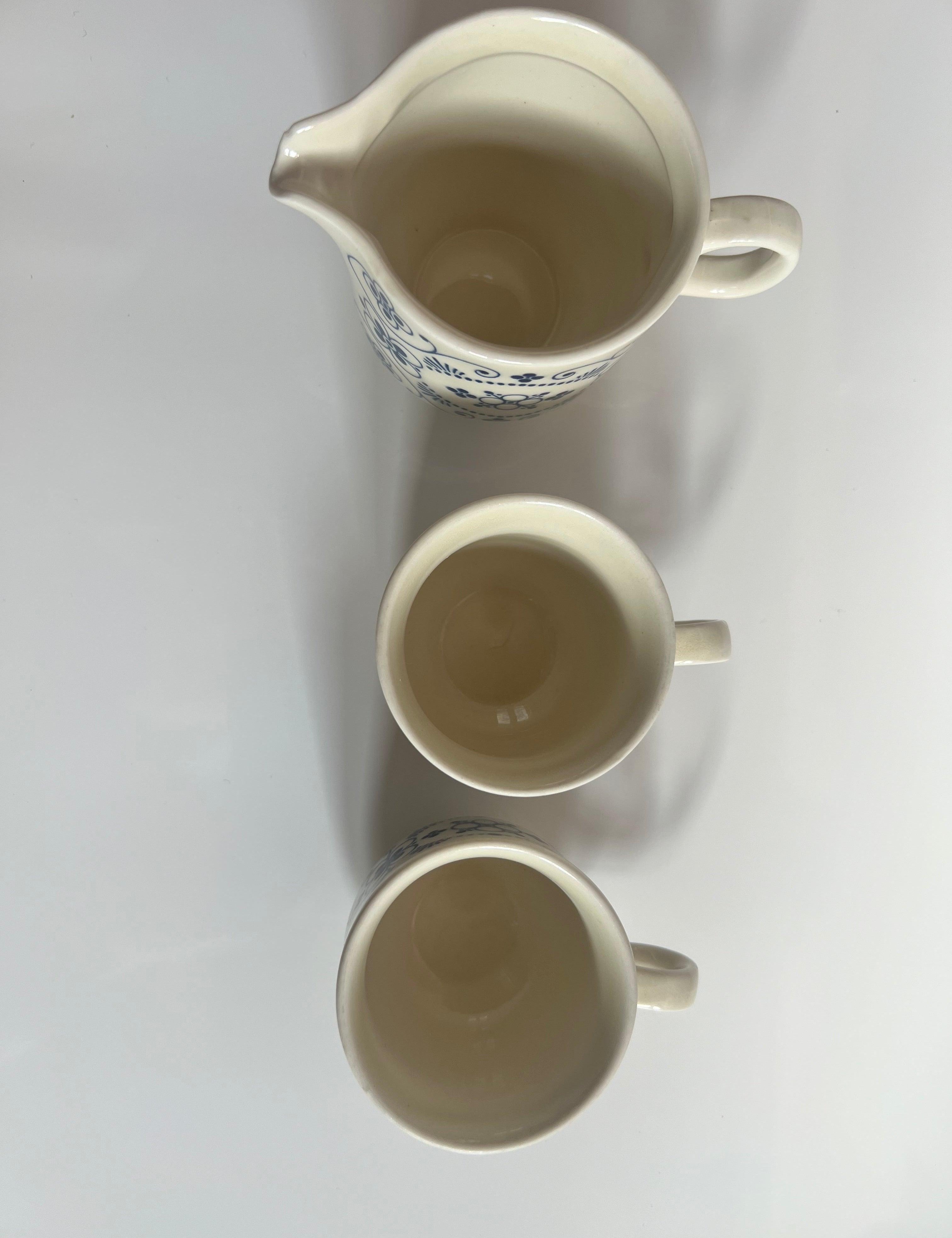 COLDITZ I ESPRESSO SET: 2 CUPS AND CREAMER - L'Officina General Store