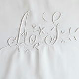 Federe con pizzo | Monogramma AG · Set di 2