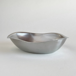 Brushed stainless steel Italian bowl from 1970s AMC with minimalist design