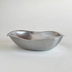 Brushed stainless steel Italian bowl from 1970s AMC with minimalist design