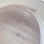 Brushed stainless steel Italian bowl from the 1970s by AMC, minimalist design, 20x17 cm, food safe and dishwasher safe.
