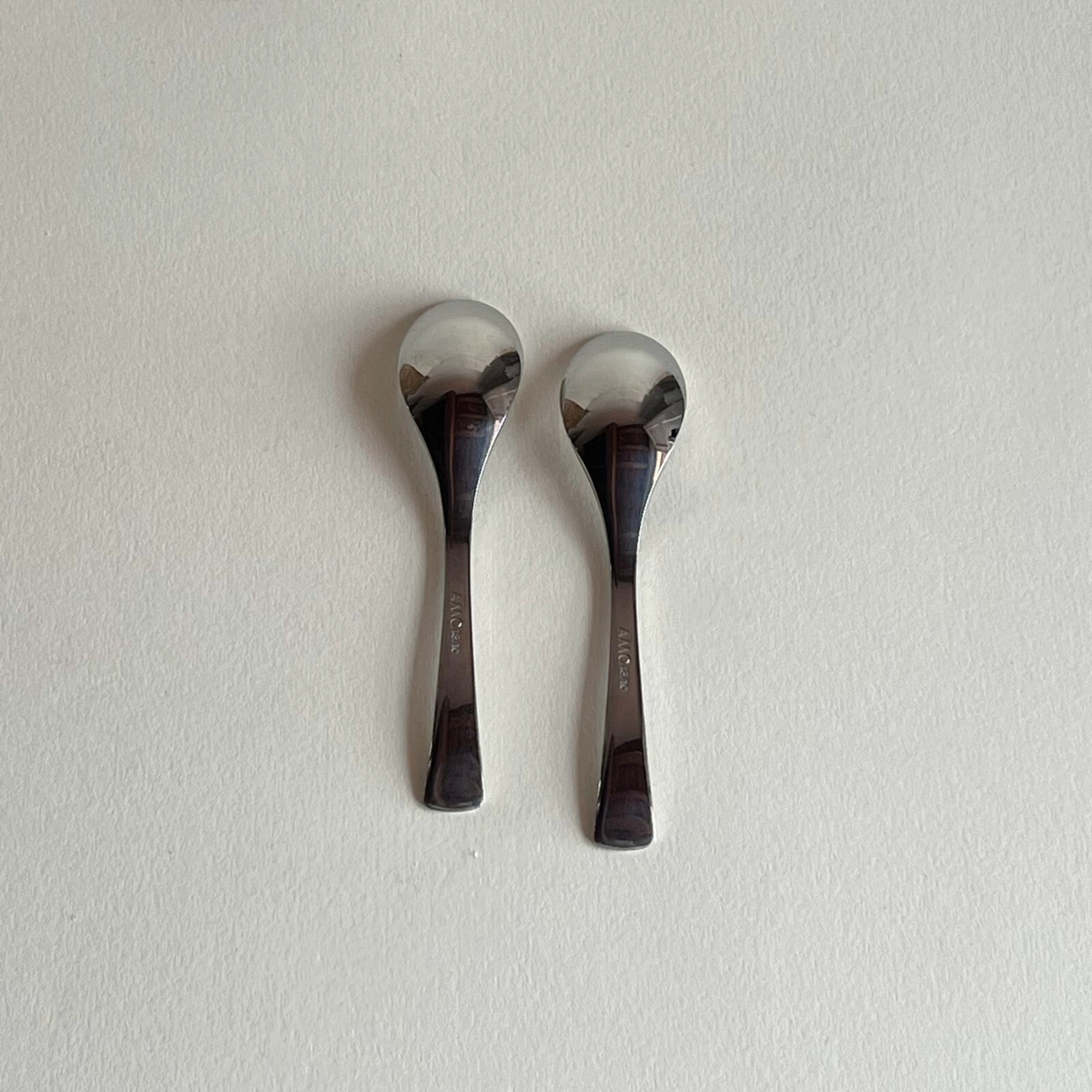 AMC metal coffee spoons I Art Design I Set of 2