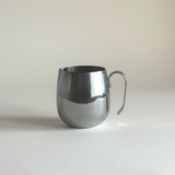 IMCO polished stainless steel creamer, 1970s Italian space-age design