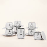 AMC Set da caffè in metallo I collezione Art Design