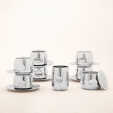 AMC Set da caffè in metallo I collezione Art Design