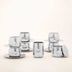 Polished AMC metal creamer from 1970s Italian Art Design Collection, stainless steel, minimalist style