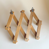 Appendiabiti a Fisarmonica | Legno Chiaro · 4 Ganci · Estensibile