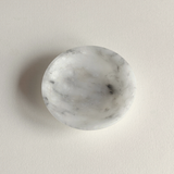 Italian handcrafted alabaster tray with soft translucency