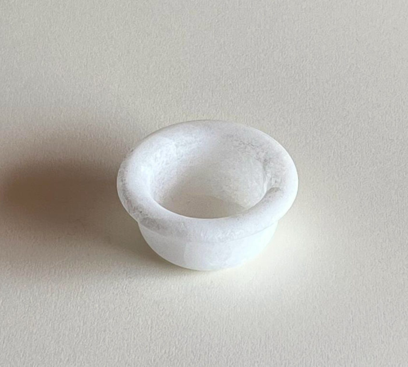 Italian alabaster desk accessory and jewellery dish
