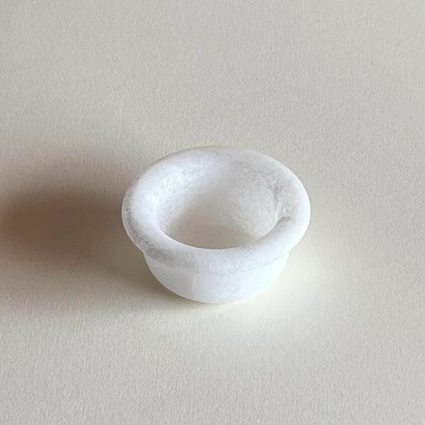 Italian alabaster desk accessory and jewellery dish