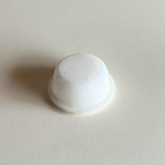 Round alabaster jewellery holder with natural veining