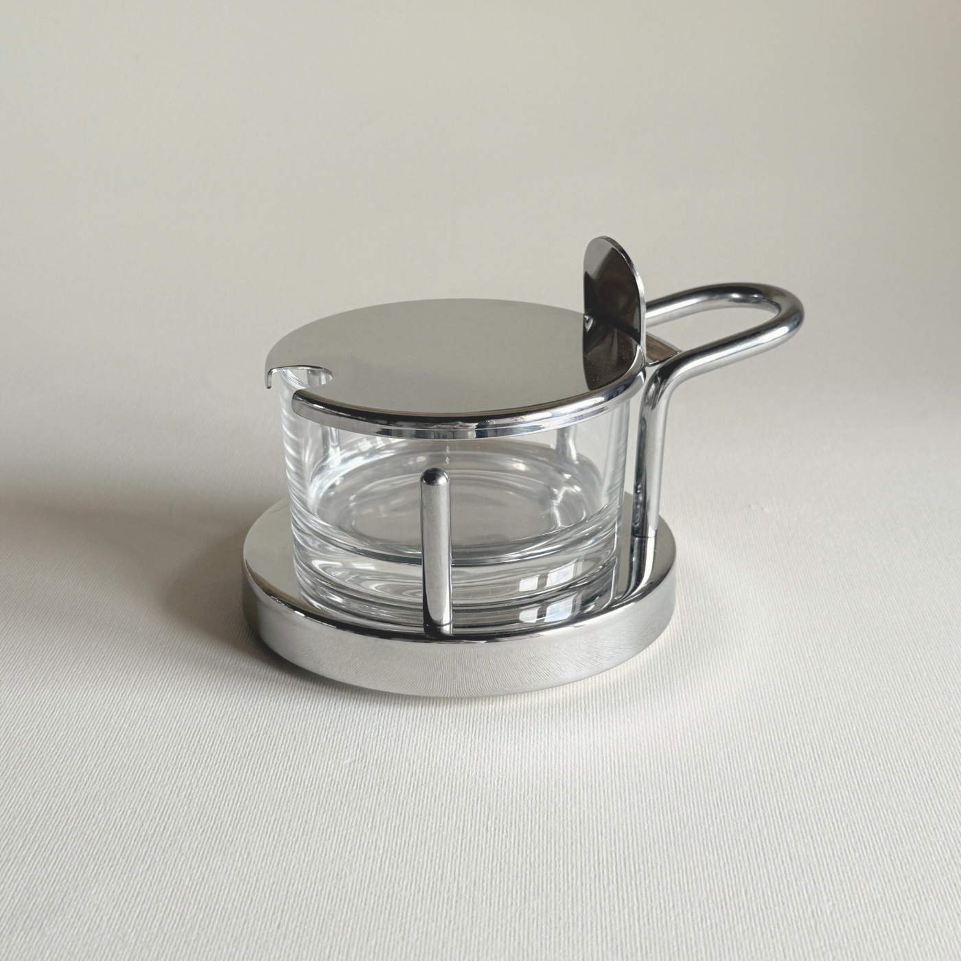 Alessi 5071 cheese bowl ettore sottsass Metal and Glass 8003299009022