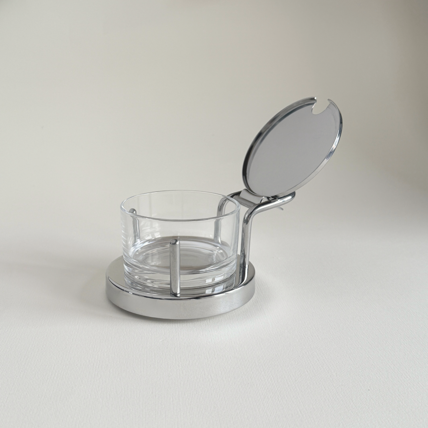 Alessi 5071 cheese bowl ettore sottsass Metal and Glass 8003299009022