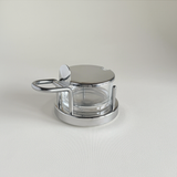 Alessi 5071 cheese bowl ettore sottsass Metal and Glass 8003299009022