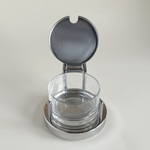 Alessi 5071 cheese bowl ettore sottsass Metal and Glass 8003299009022