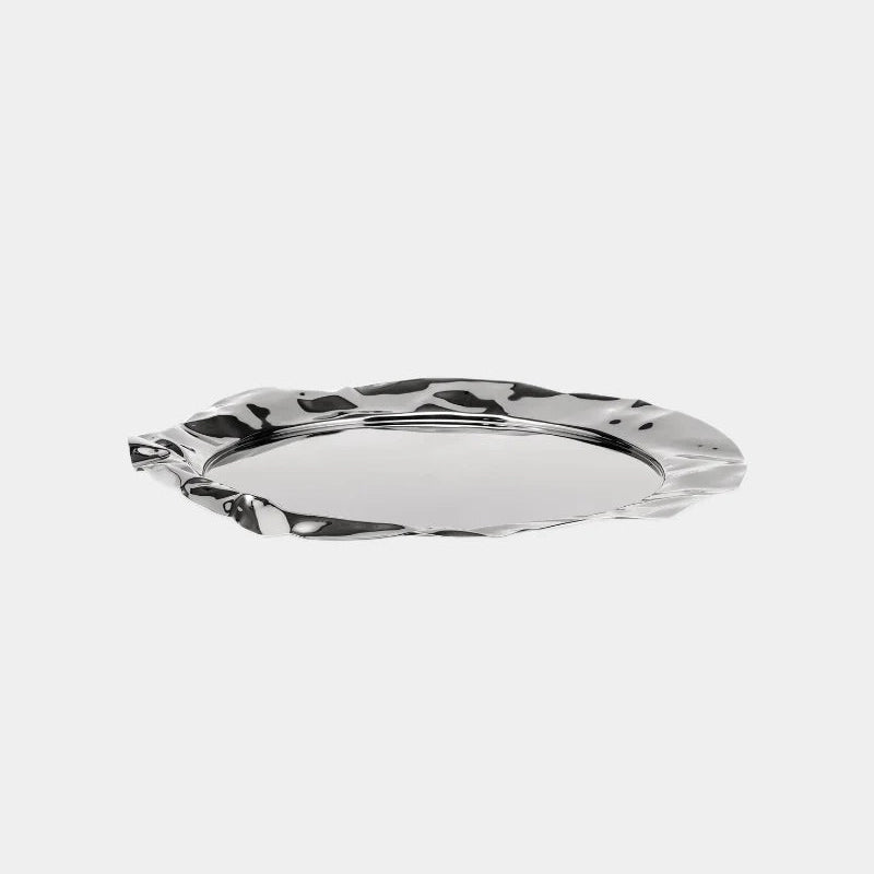 Decorative silver tray