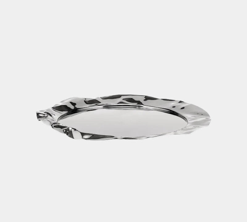 Decorative silver tray