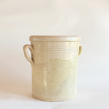 Antique Ceramic Italian Glazed Preserving Pot I Large I 19th Century