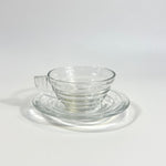 Arcopal glass espresso cup and saucer I Gondolo - L'Officina General Store