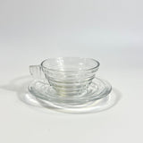 Arcopal glass espresso cup and saucer I Gondolo - L'Officina General Store