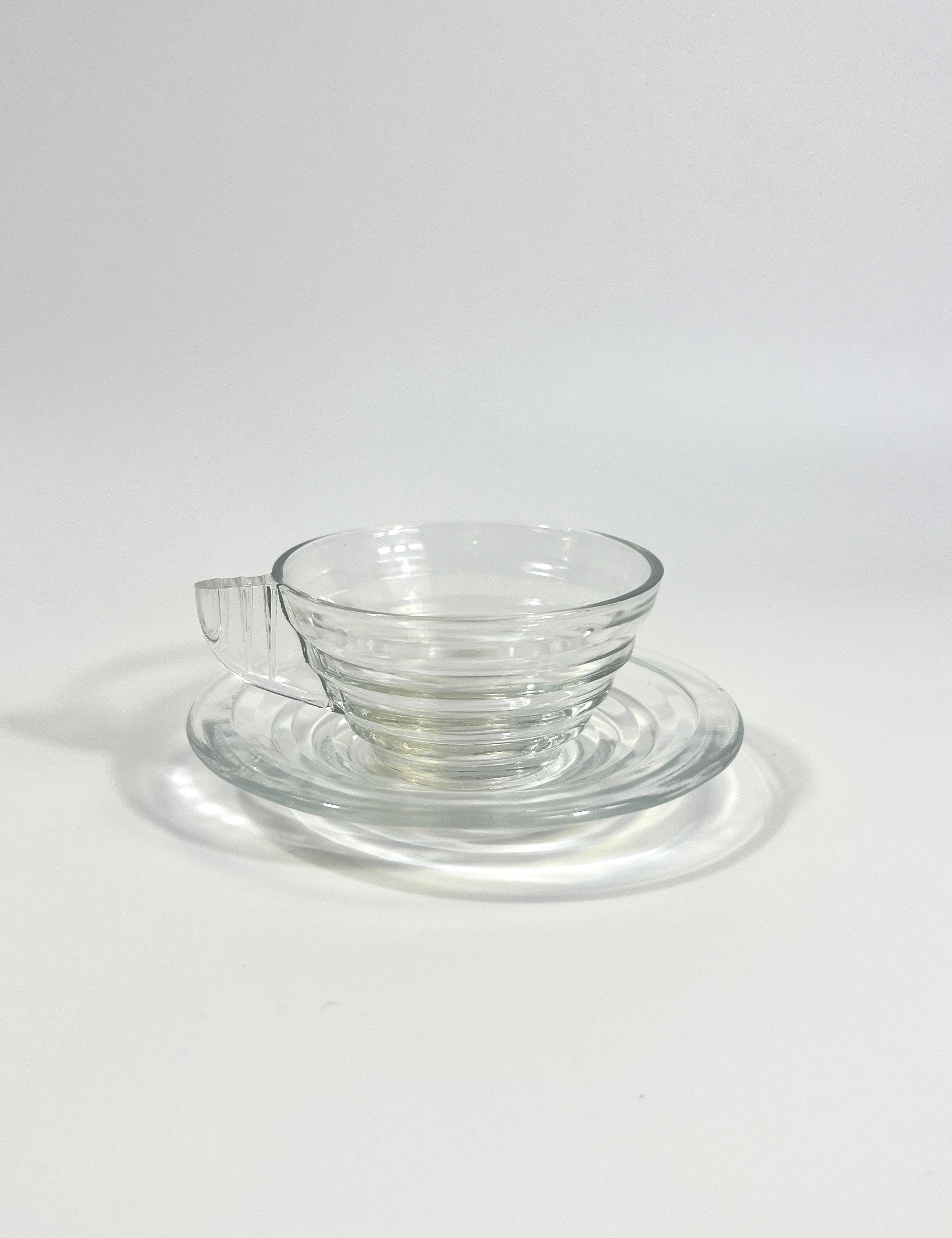 Arcopal glass espresso cup and saucer I Gondolo - L'Officina General Store