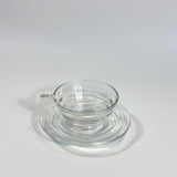 Arcopal glass espresso cup and saucer I Gondolo - L'Officina General Store