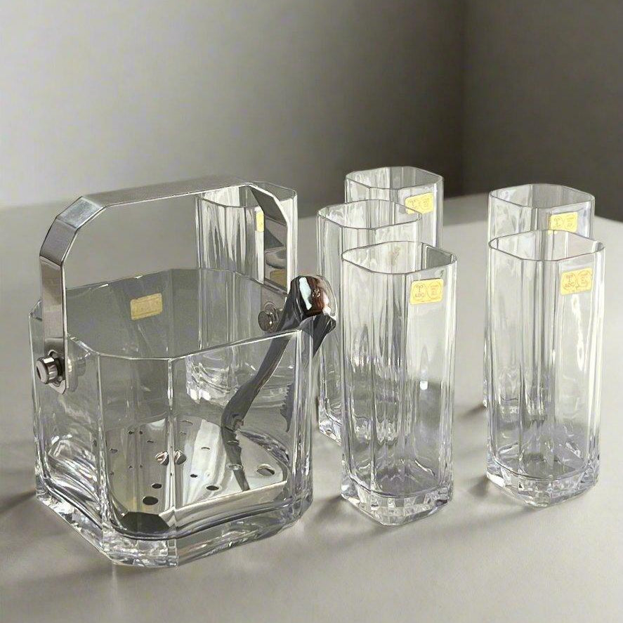 CRYSTAL COCKTAIL SET I Polygon I Arnolfo di Cambio - L'Officina General Store