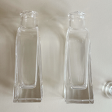 Hand-crafted Italian crystal oil and vinegar duo