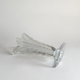 Art Deco cast glass vase — base view showing underside and overall condition