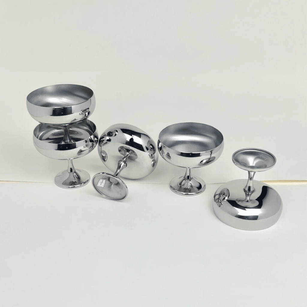 AMC silver Champagne glass I Art Design Metal Collection - L'Officina General Store