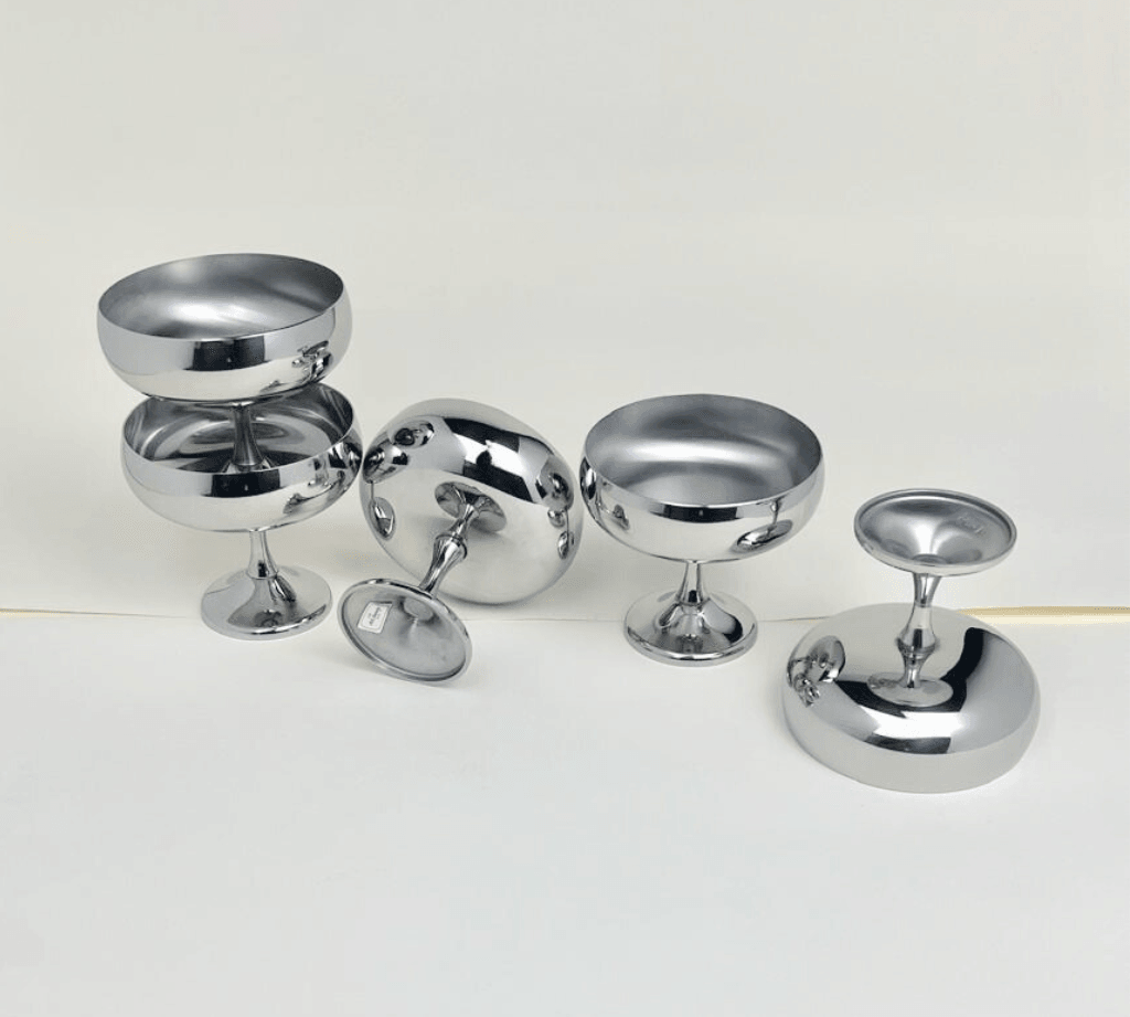 AMC silver Champagne glass I Art Design Metal Collection - L'Officina General Store
