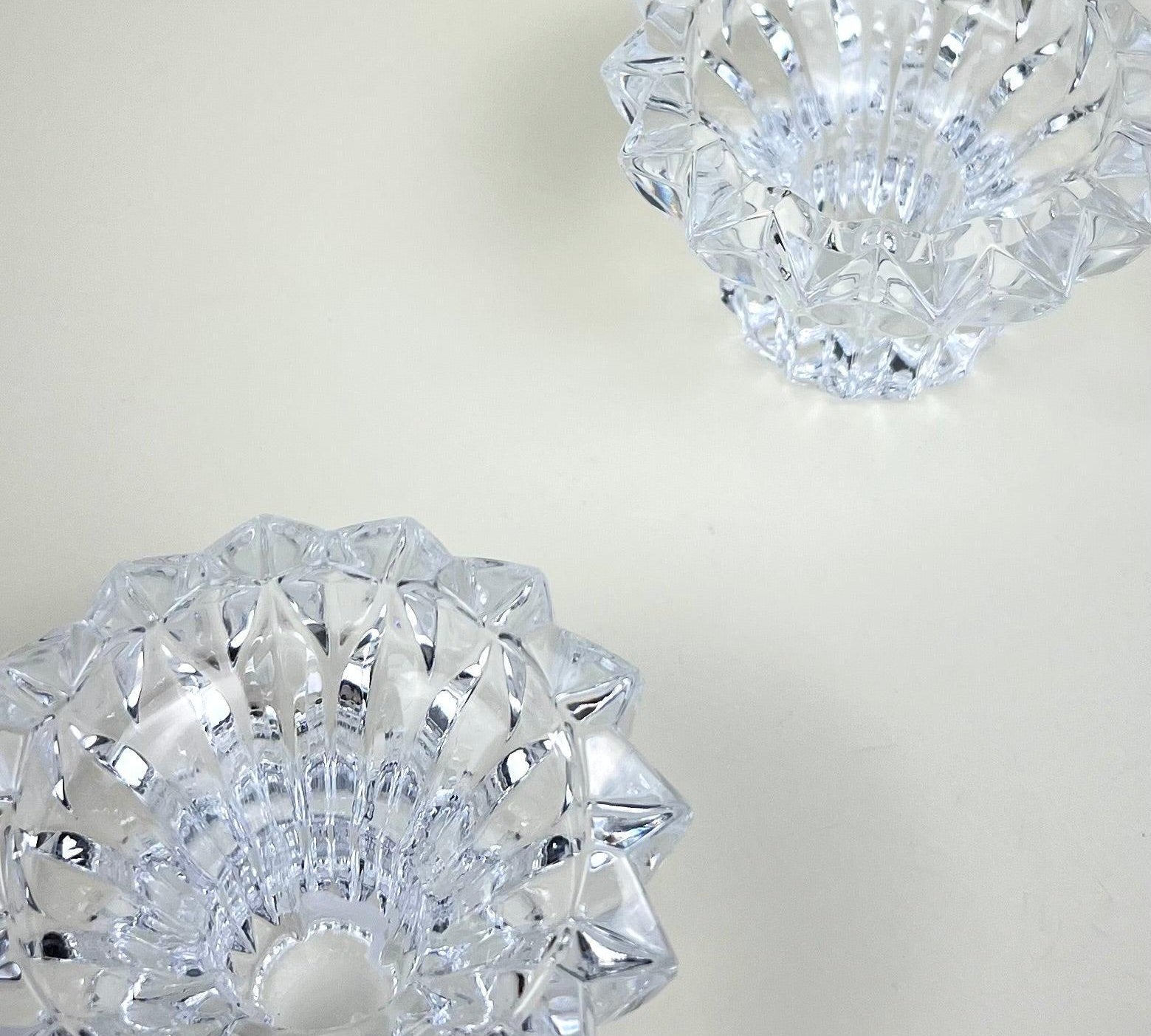 SET OF 2 I CRYSTAL GEOMETRIC CANDLE HOLDER - L'Officina General Store