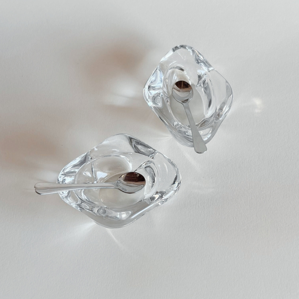 Bayel Crystal Salt Cellar | Set of 2 — L'Officina General Store