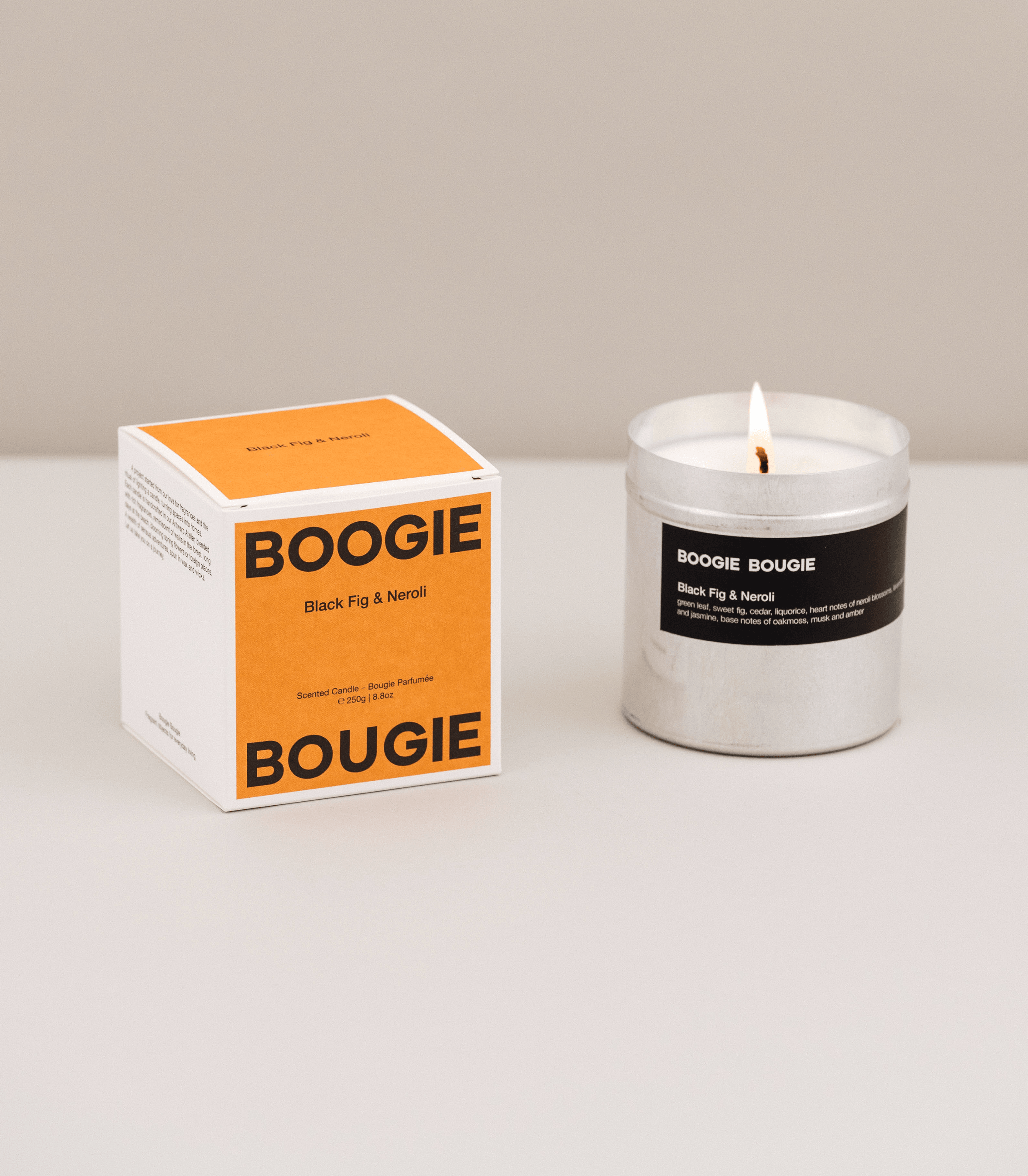BOOGIE BOUGIE I BLACK FIG & NEROLI I Eco-friendly Soy Wax Candle - L'Officina General Store