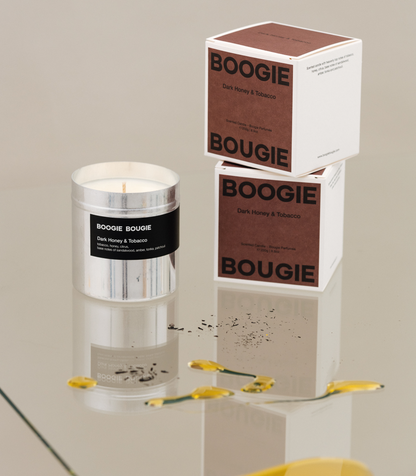 BOOGIE BOUGIE I DARK HONEY & TOBACCO I Eco-friendly Soy Wax Candle