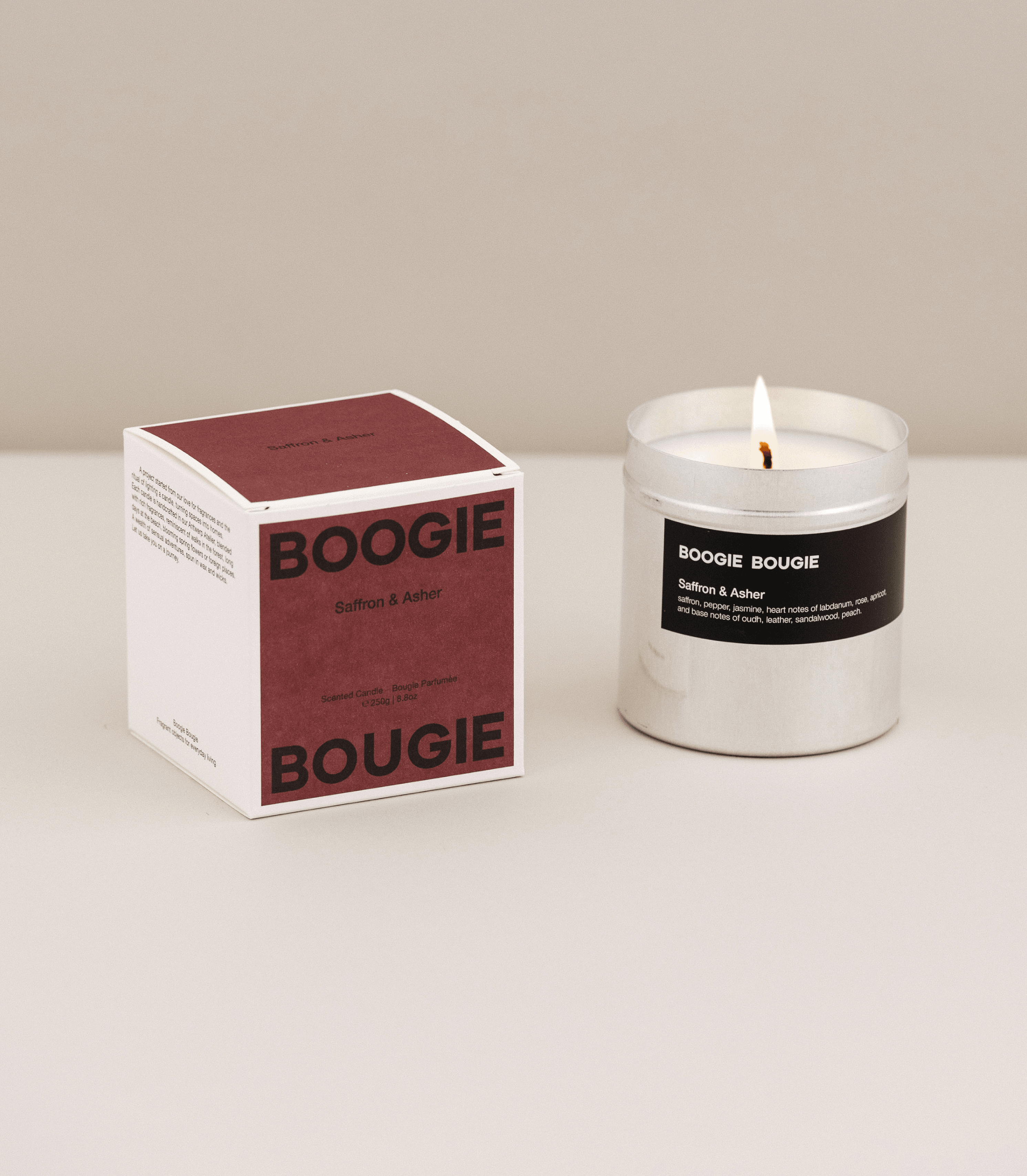 BOOGIE BOUGIE I SAFRON & ASHER I Eco-friendly Soy Wax Candle - L'Officina General Store
