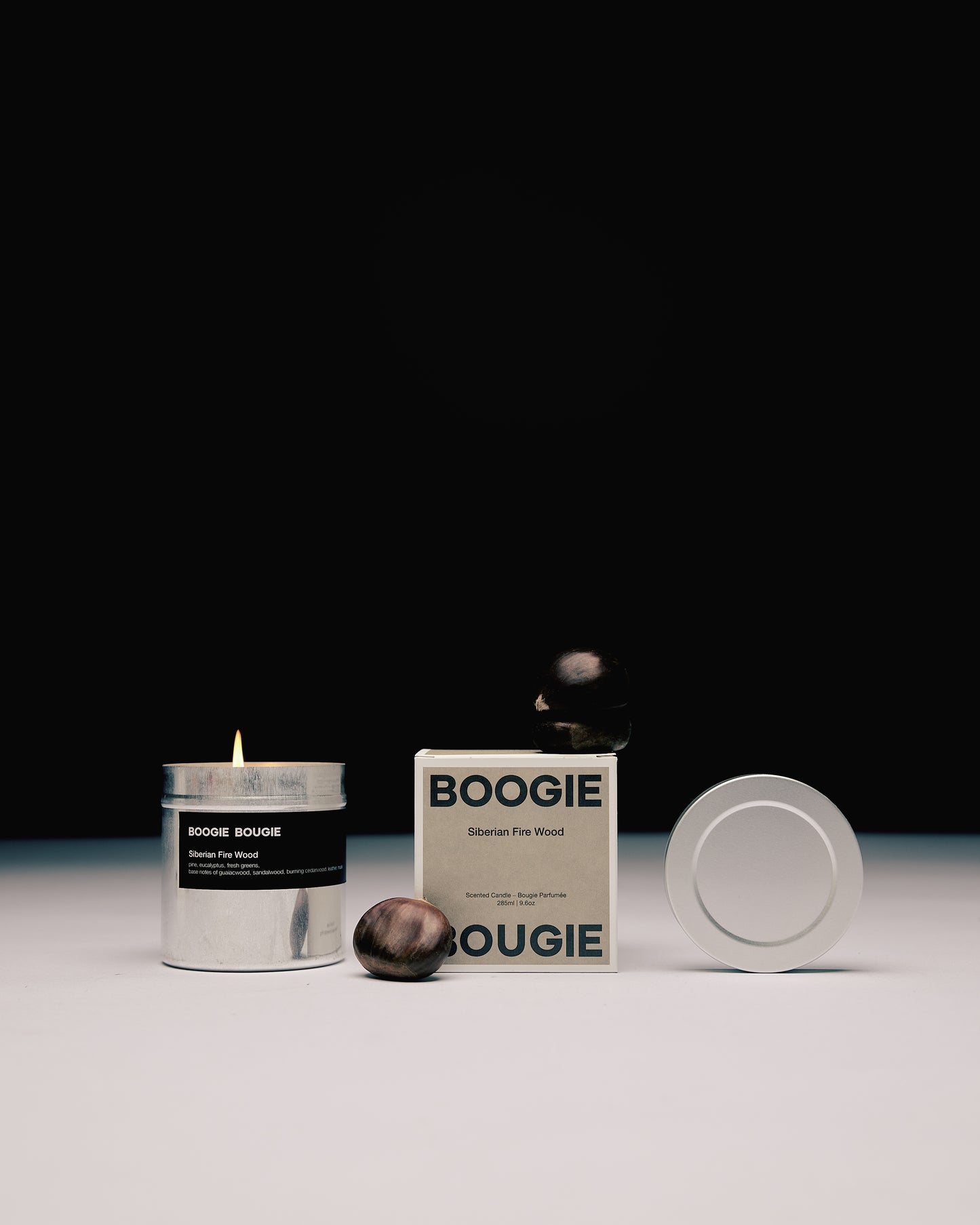 BOOGIE BOUGIE I  SIBERIAN FIREWOOD I Eco-friendly Soy Wax Candle