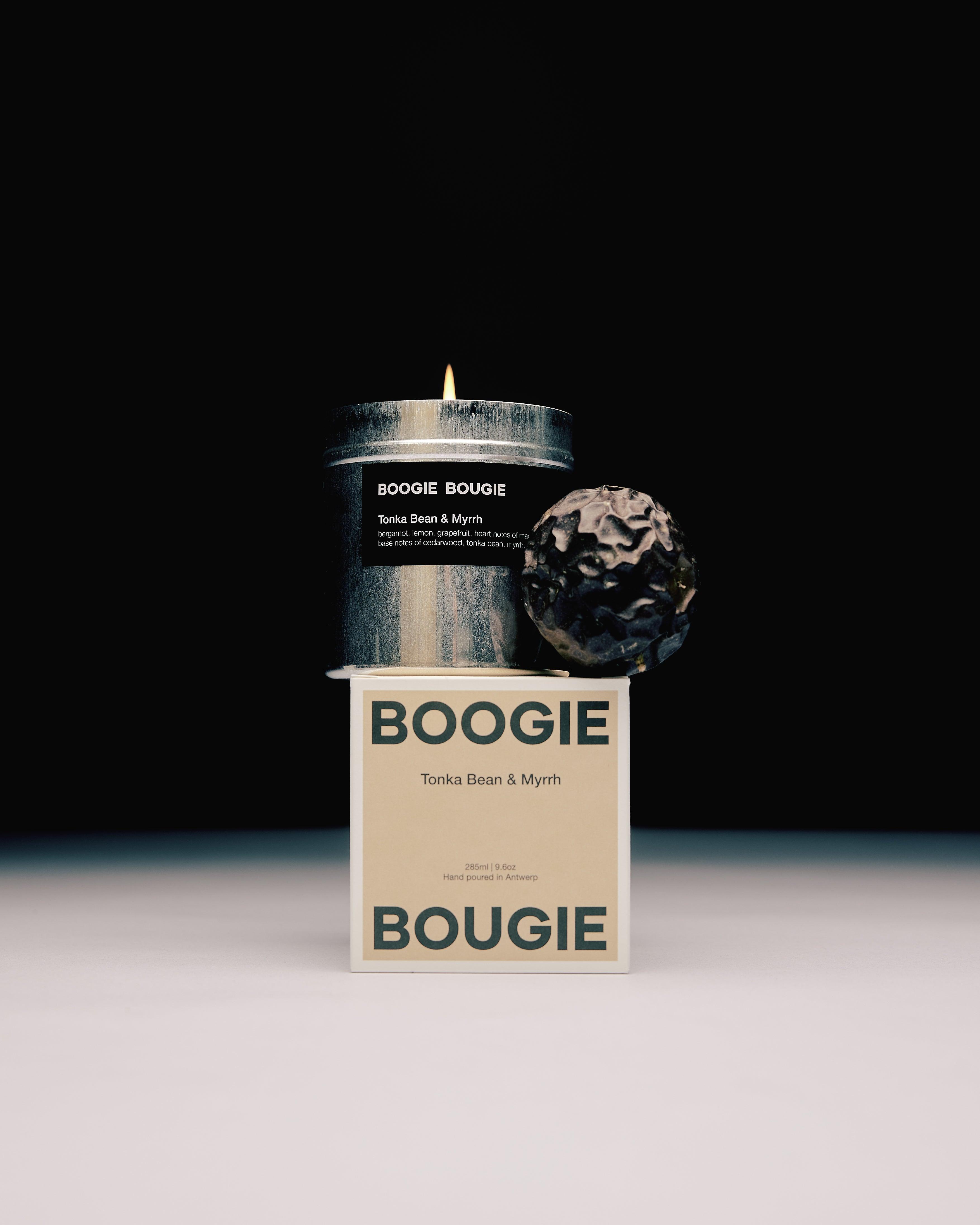 BOOGIE BOUGIE I TONKA BEAN & MYRRH I Eco-friendly Soy Wax Candle - L'Officina General Store