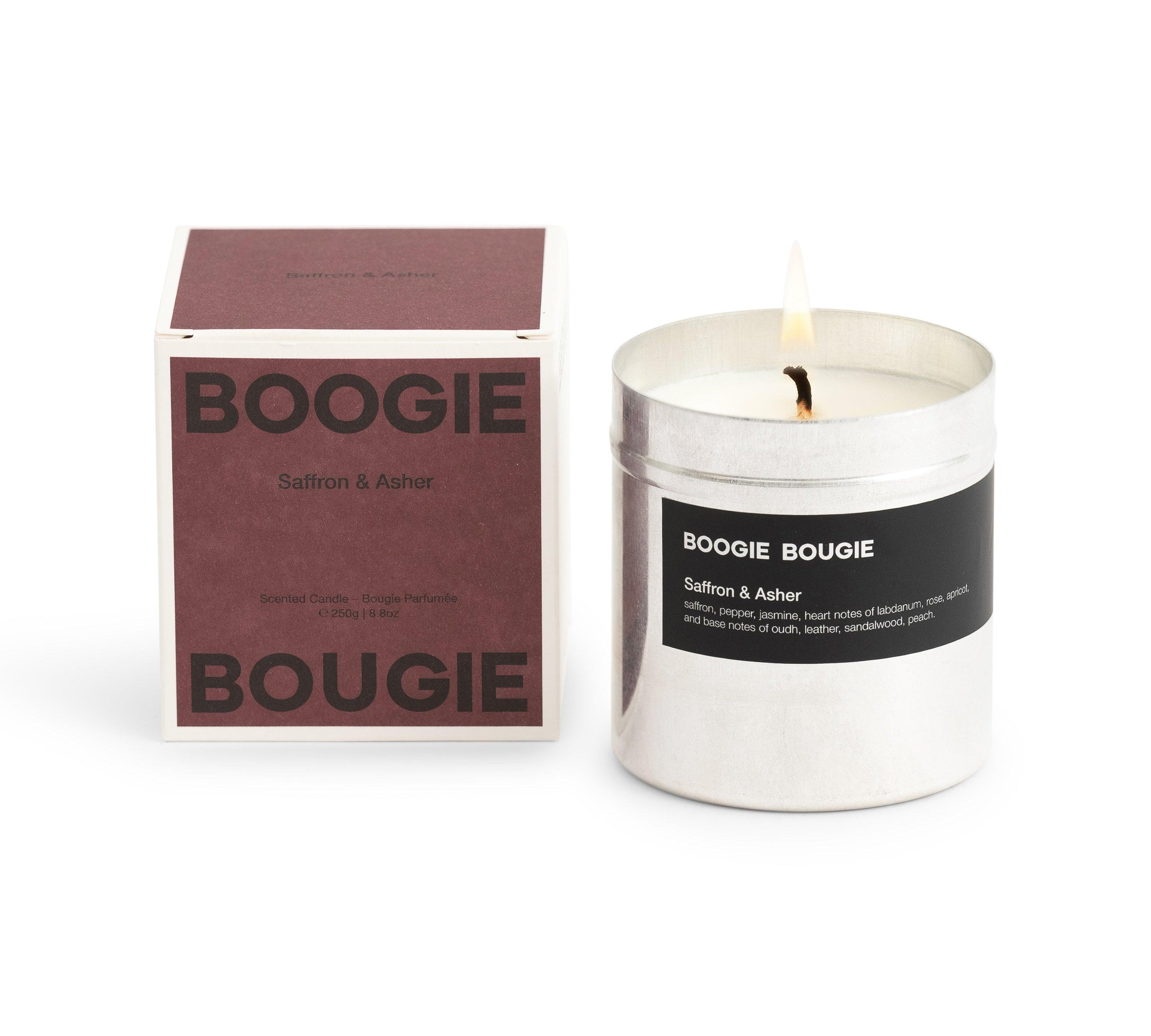 BOOGIE BOUGIE I SAFRON ASHER I Eco-friendly Soy Wax Candle - L'Officina General Store