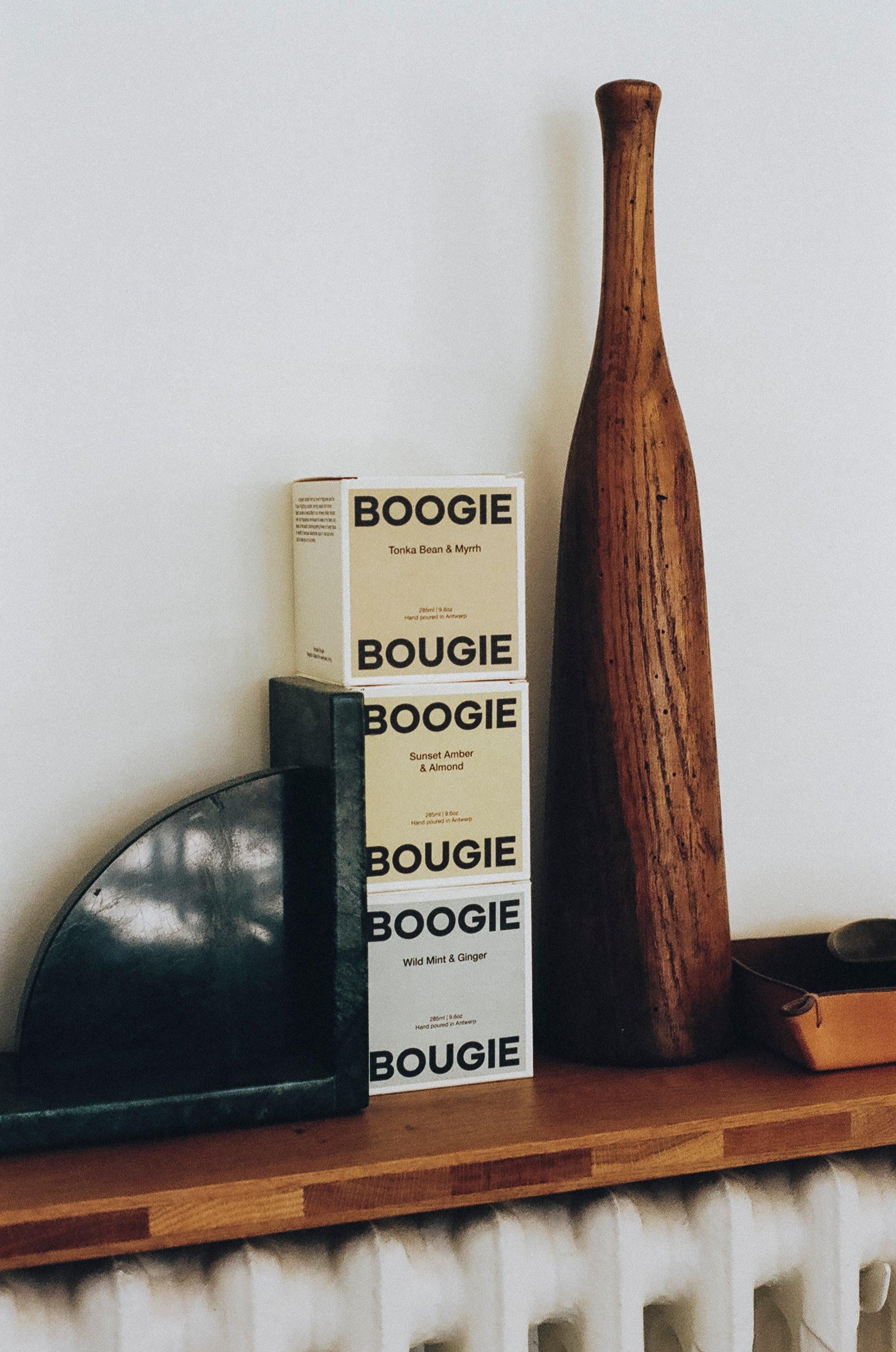 BOOGIE BOUGIE I WILD MINT & GINGER I Eco-friendly Soy Wax Candle - L'Officina General Store