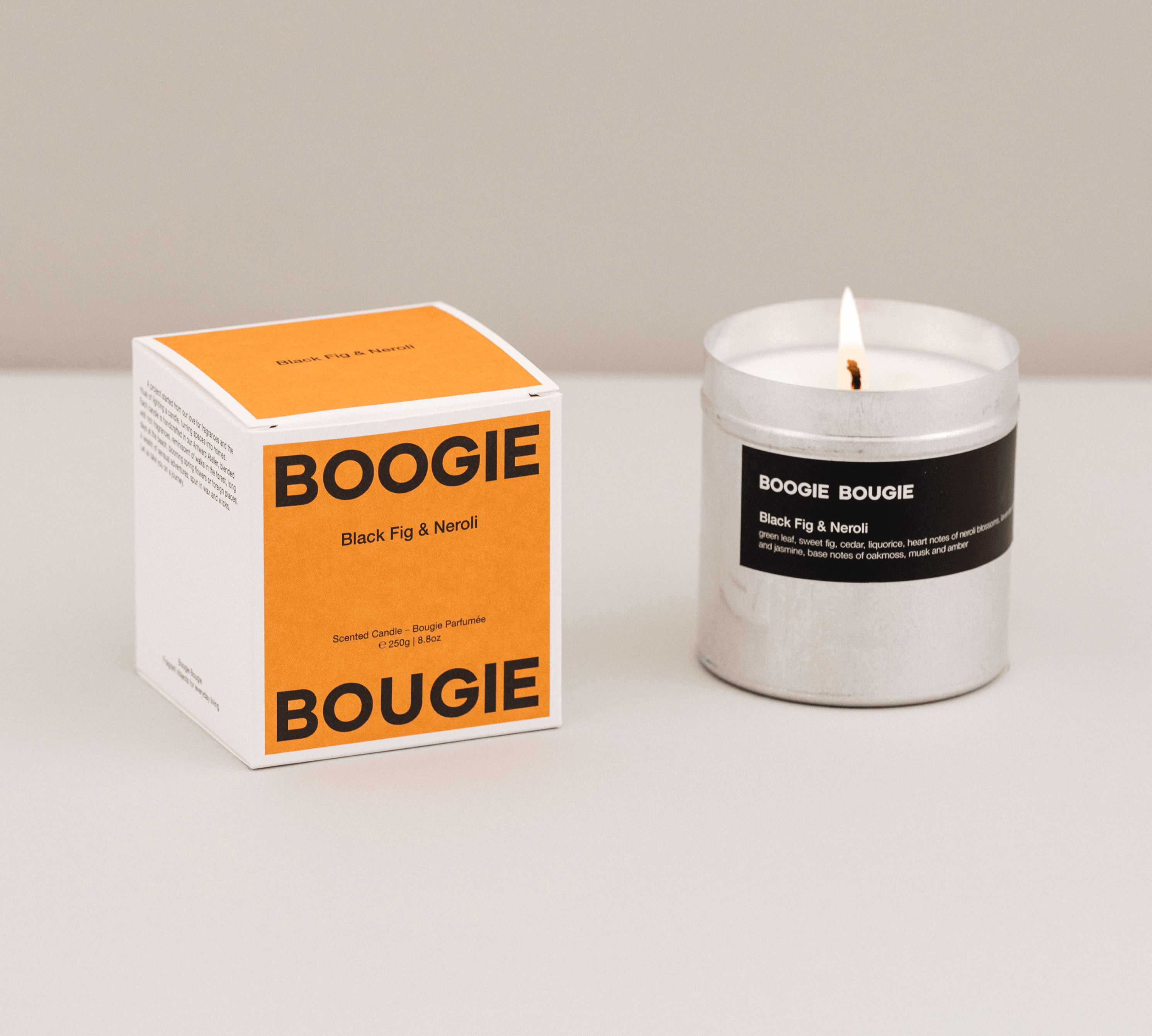 BOOGIE BOUGIE I BLACK FIG & NEROLI I Eco-friendly Soy Wax Candle - L'Officina General Store