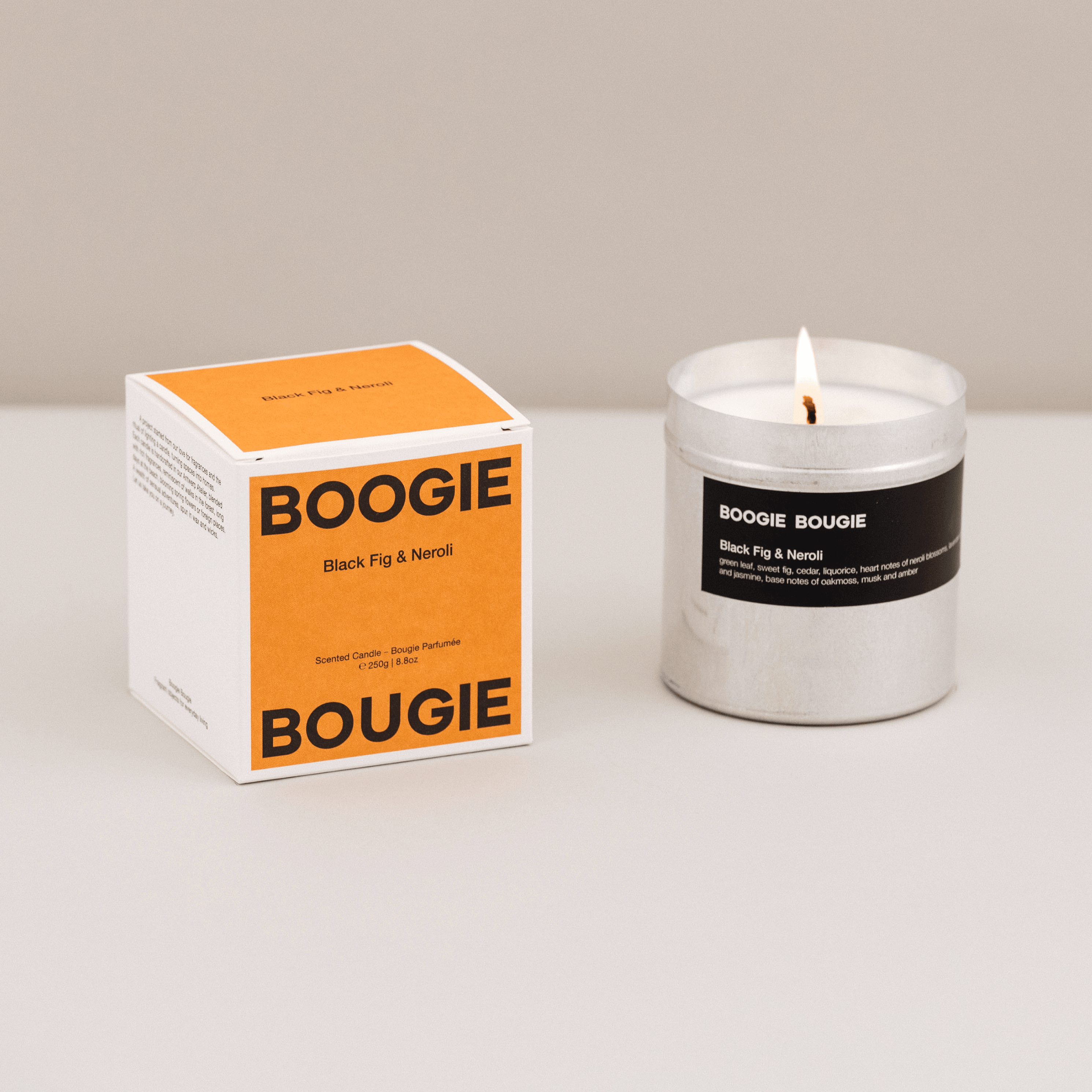BOOGIE BOUGIE I BLACK FIG & NEROLI I Eco-friendly Soy Wax Candle - L'Officina General Store